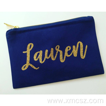 Luxury velvet foil small makeup pouch bags